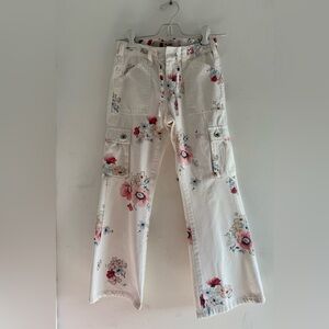 Gap Girls Floral Flare Jeans
